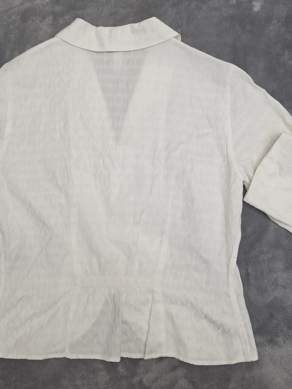 Talbots Petite White Textured Jacket - Size 8